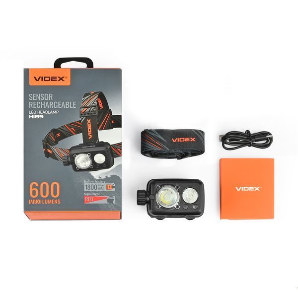 Туристичний налобний ліхтарик VIDEX VLF-H189 600Lm 5000K 2465823183 фото