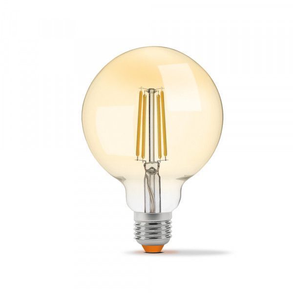 LED лампа VIDEX Filament G95FAD 7W E27 2200K димерная бронза 23977 фото