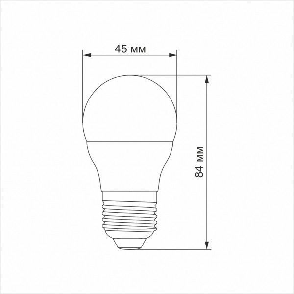 LED лампа TITANUM G45 6W E27 3000K 25681 фото
