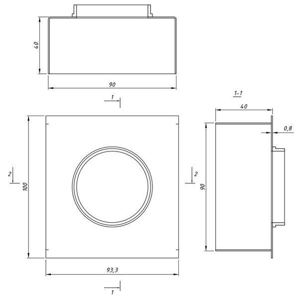 Светильник точечный для Griliato 100 mm GU10 Белый 721110.01.01 721110.01.01 фото
