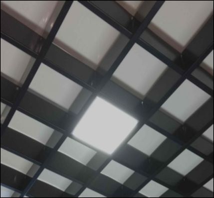 Led світильник Грильято Svitlodar 6Вт з перемикачем 3000К-4500К-6000К ячейка 86х86мм внутрішня 76х76мм LC6Вт-86-З LC6Вт-86-З фото