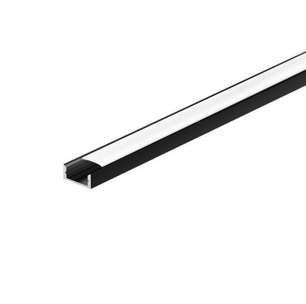 LED-Профиль белый ПФ-18 белый 6х15мм 2метра накладной анодированный + РАССЕИВАТЕЛЬ матовый 1022455 1022455 фото