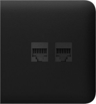 Бічна панель для вбудованої інтернет-розетки Ajax SideCover (LAN) Black (126212.319.BL) 000058921 фото