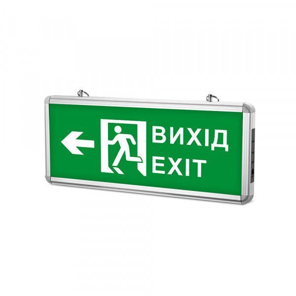 LED світильник аварійний ВИХІД ЗІ СТРІЛКОЮ двосторонній TITANUM 27387 фото