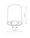 Точечный светильник накладной Nowodvorski 8897 Set GU10 1x10W IP20 Wh 8896 8897-N фото 2