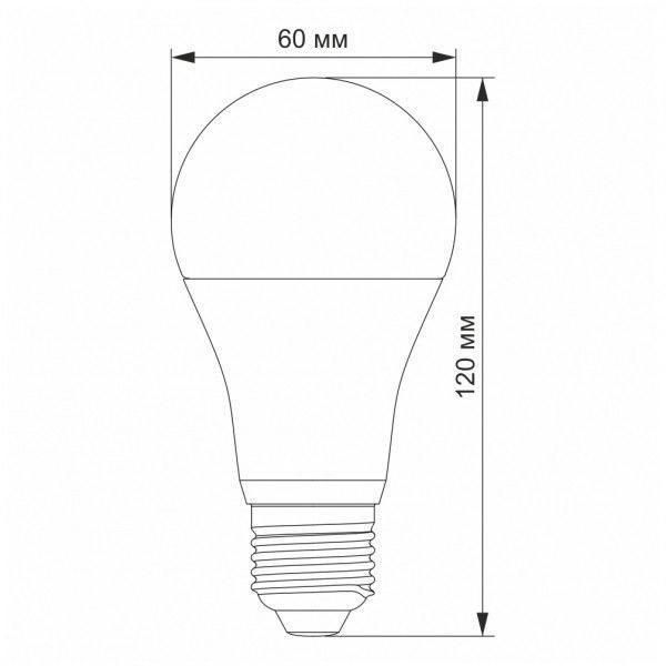 LED лампа VIDEX A65e 15W E27 3000K 23922 фото