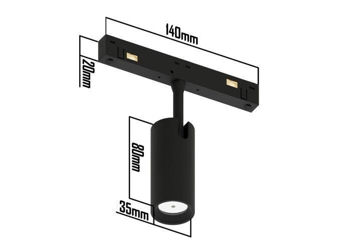 Магнітний світильник zigbee спот 70mm &Oslash;38mm 7Вт 4000К 48V Osram чорний LTRzigbee-3005-MS20-7W -in LTRzigbee-MS20-7W фото