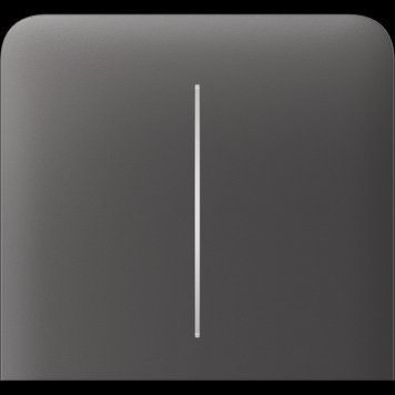 Бічна кнопка для двоклавішного вимикача Ajax SideButton (2-gang) vertical Grey (83438.143.GR) 000046487 фото
