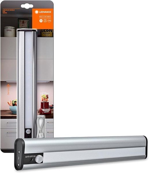 LEDVANCE Світильник автономний Linear LED Mobile USB 300, датчик руху, сріблястий 4058075260467 фото