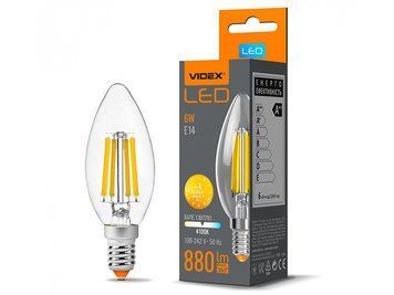 Світлодіодна лампа C37F 6W E14 4100K Filament (VL-C37F-06144) VIDEX 7871 фото