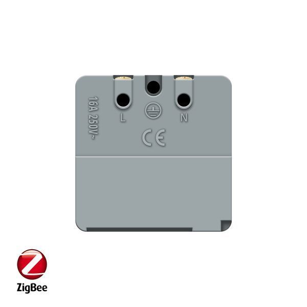 Розумний механізм розетка ZigBee з заземленням Livolo білий (VL-FCTC16AZ-2WP) 784000815 фото