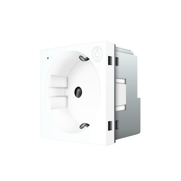 Розумний механізм розетка ZigBee з заземленням Livolo білий (VL-FCTC16AZ-2WP) 784000815 фото