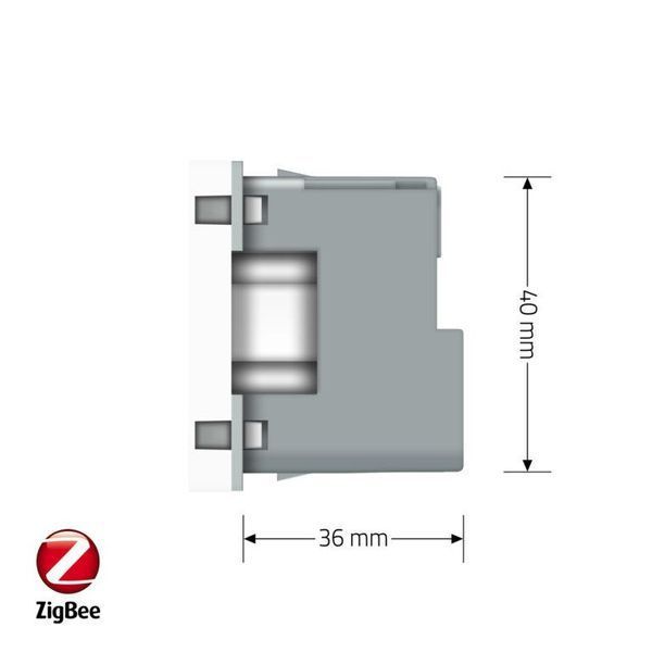 Розумний механізм розетка ZigBee з заземленням Livolo білий (VL-FCTC16AZ-2WP) 784000815 фото