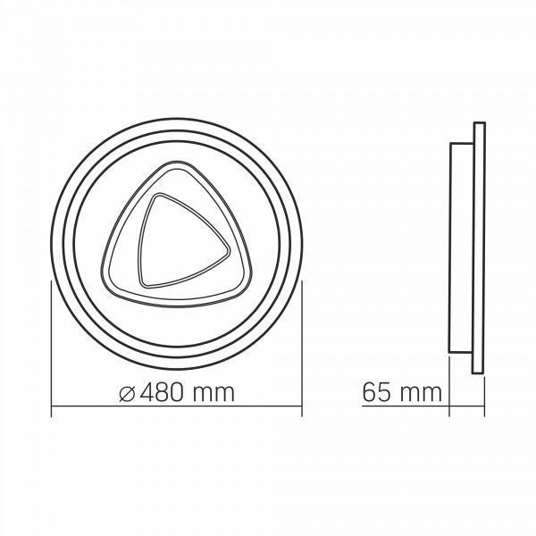 LED світильник функціональний VIDEX DECORA 56W VL-CLD-997-SL 28275 фото