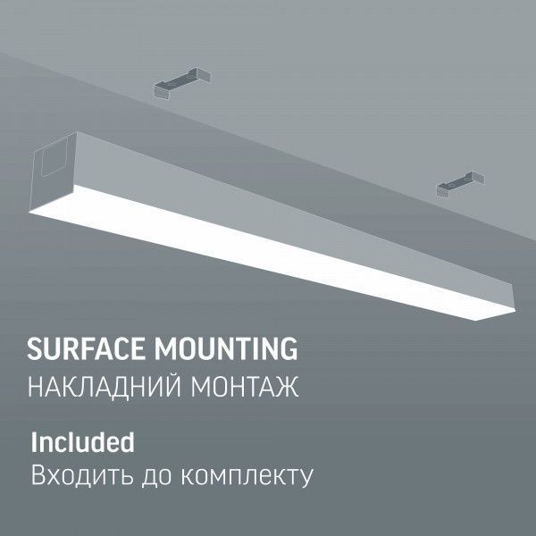 LED світильник лінійний VIDEX BN03 30W 0.6М 5000K 220V Black 28532 фото