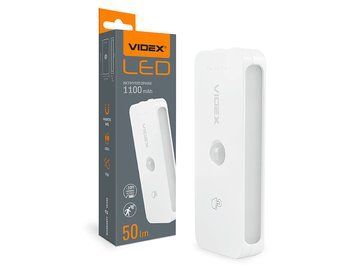 Світлодіодний світильник акумуляторний з датчиком руху VL-NL053W-S VIDEX 8801 фото