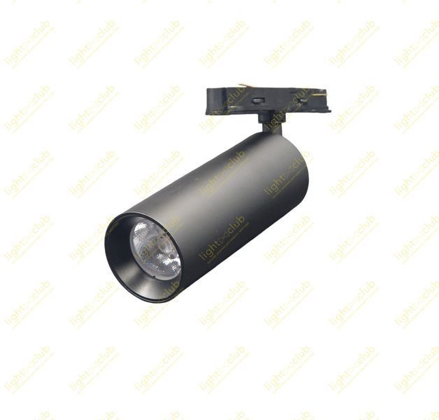 Світильник трековий однофазний Light Club 220V &Oslash;45mm 7w 4000К чорний поворотний LK4-208А-BK LK-208А-BK фото
