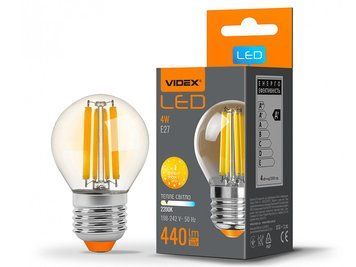 Світлодіодна лампа G45FA 4W E27 2200K Filament (VL-G45FA-04272) VIDEX 7872 фото