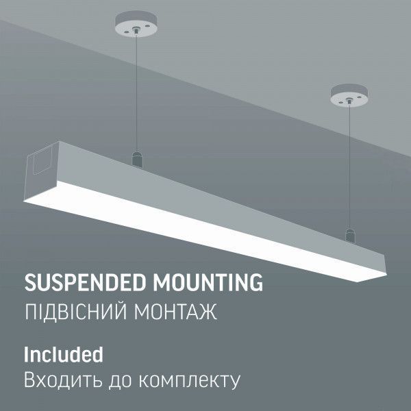 LED світильник лінійний VIDEX BN03 50W 1.2М 5000K 220V Black 28533 фото