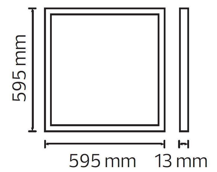 Врезной арт светильник 600*600 SMD LED "CAPELLA-48" 48W 6400K панель белая 056-012-0048-020 фото