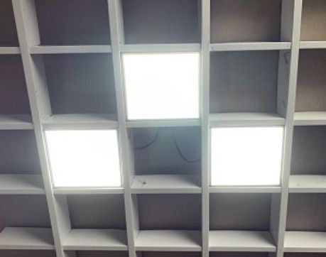 Система led cветильников Грильято Svitlodar 6000К 24Вт 3шт ячейка 100х100мм внутри 90х90мм LCD24Вт-6К LCD24Вт-6К фото