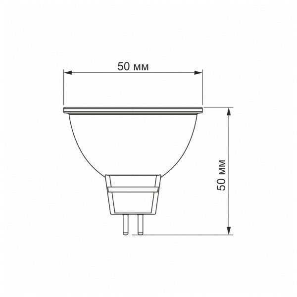 LED лампа TITANUM MR16 6W GU5.3 4100K 25001 фото